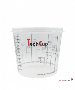Vaso de mezcla reutilizable y calibrado TechCup 1400 ml.