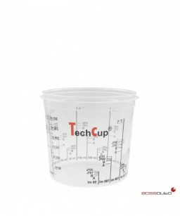 Vaso de mezcla reutilizable y calibrado TechCup 385 ml.